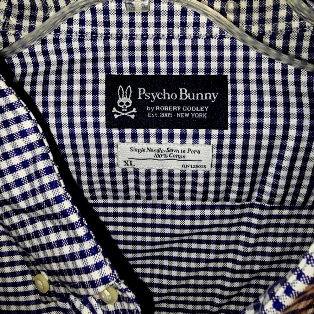 Psycho bunny 100% authentic botton shirt